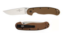 Ontario Rat 1 D2 Linerlock Coyote Brown 8867CB